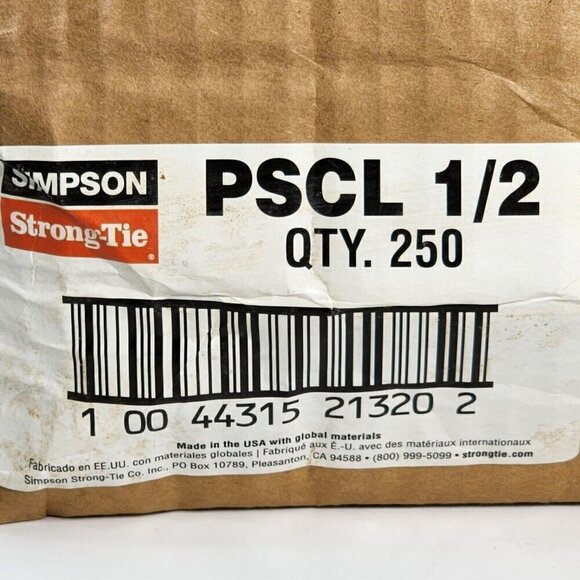 Simpson Strong-Tie PSCL 1/2 Sheathing Clip Galvanized Silver Steel Pack of 250 - Picture 7 of 7